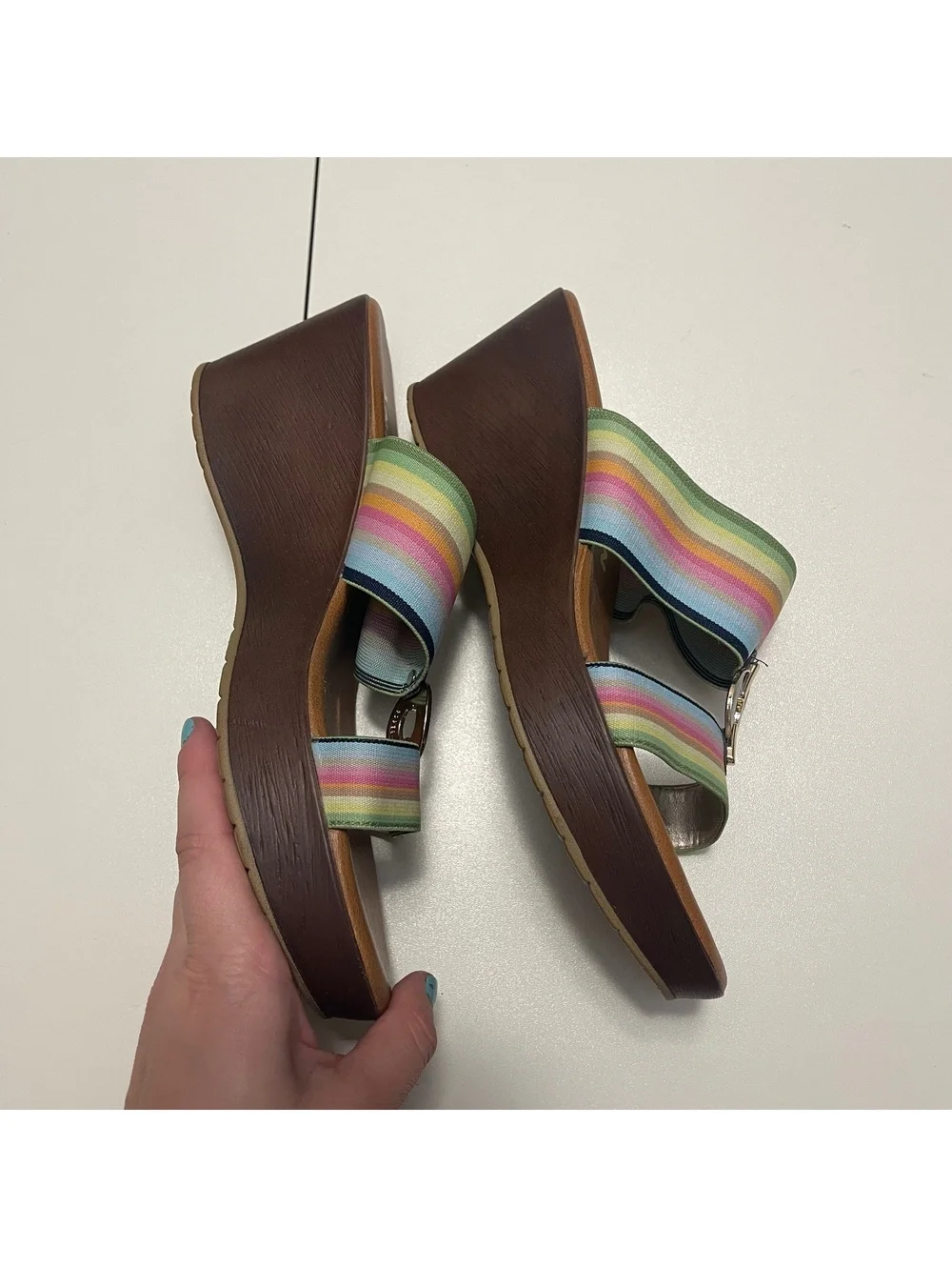 Anne Klein Women's Size 9 Hadya Wedge Sandals